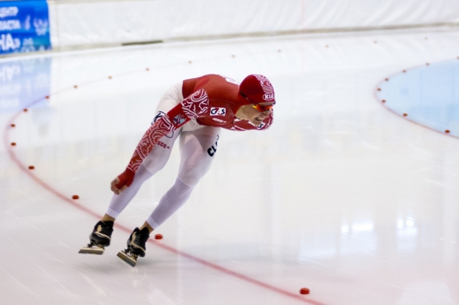 Конькобежец Дмитрий Федотов из Оленегорска успешно выступил на Чемпионате России