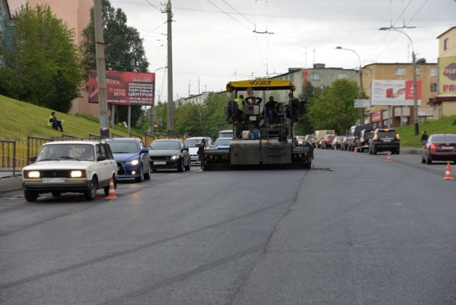 Проспект Ленина на ремонте